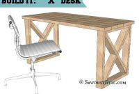 Geometric X-Base Desk