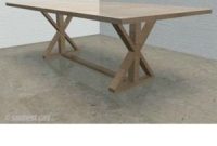 Craft Your Custom X-Base Dining Table