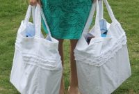 Eco Chic Reversible Ruffled Market Totes