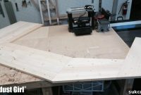 Seamlessly Joined Wood Countertop