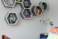 Geometric DIY Honeycomb Shelves