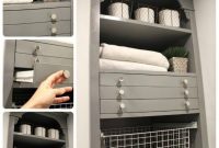 Slide-Out Sweater Drying Shelves