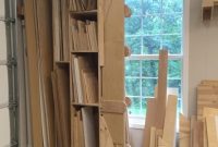 Space-Saving Mobile Wood Rack