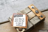 Upcycled Yardstick Drink Coasters
