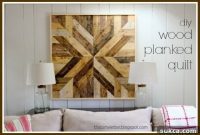 DIY Wooden Quilt Wall Art