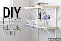 Build Your Own Live Edge Shelf