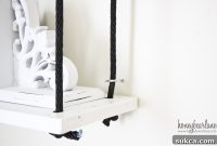 DIY Corner Rope Shelving Made Easy