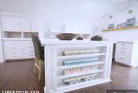 DIY Gift Wrap Organization Cabinet Plans