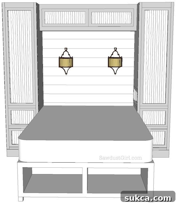 Custom Bedroom Storage Units Plans Detailed Plans for Custom Bedroom Storage Units