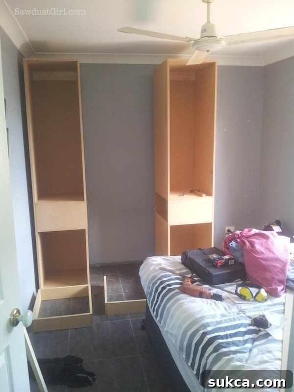 Completed Storage Tower Carcasses Completed Carcasses for Bedroom Storage Towers