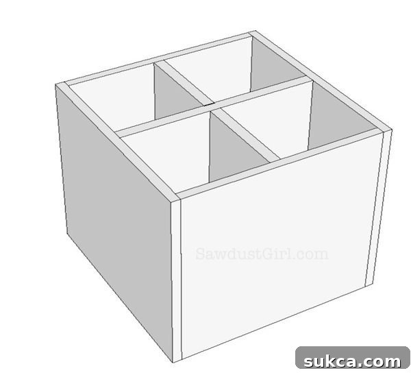 Dividers in Box Inserting Dividers into Art Caddy Box