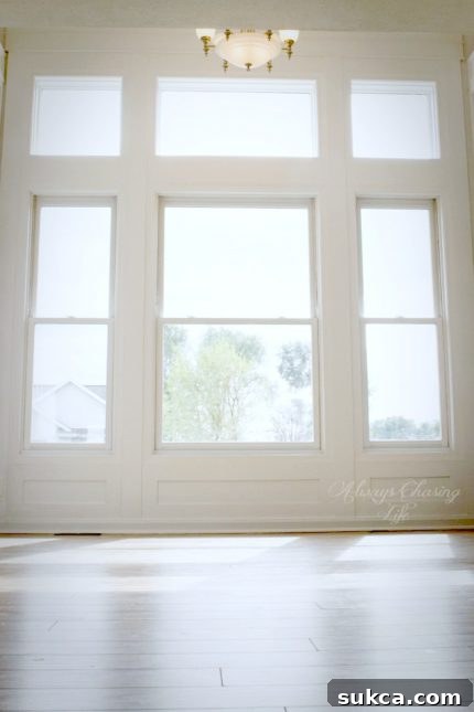 Awesome, tall, library window trim enhancing architectural beauty
