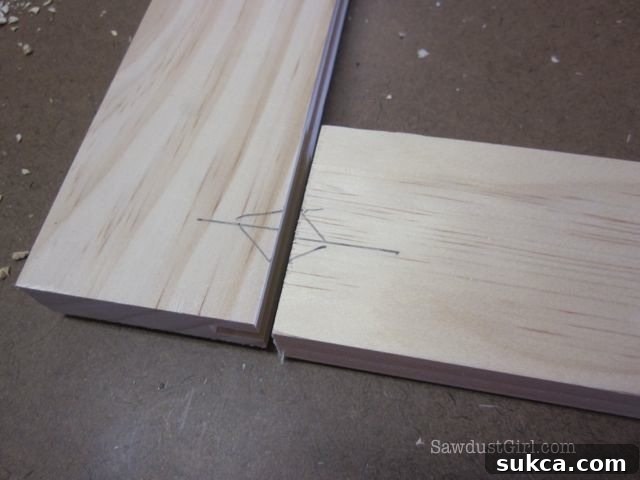 Labeling door frame parts for proper assembly