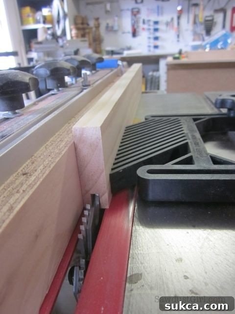 Cutting dados on door rails and stiles