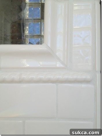 How to grout tile with a decorative profile.