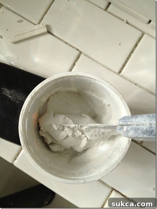 How to grout tile with a decorative profile.