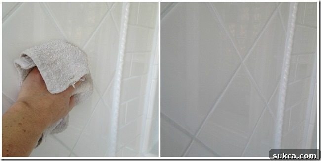 How to grout tile with a decorative edge.