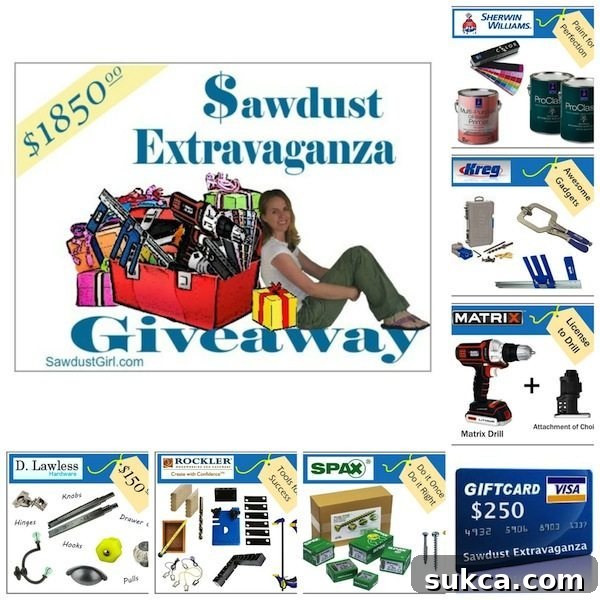 Sawdust Extravaganza Giveaway Sawdust Extravaganza Giveaway - Full Prize Package Overview