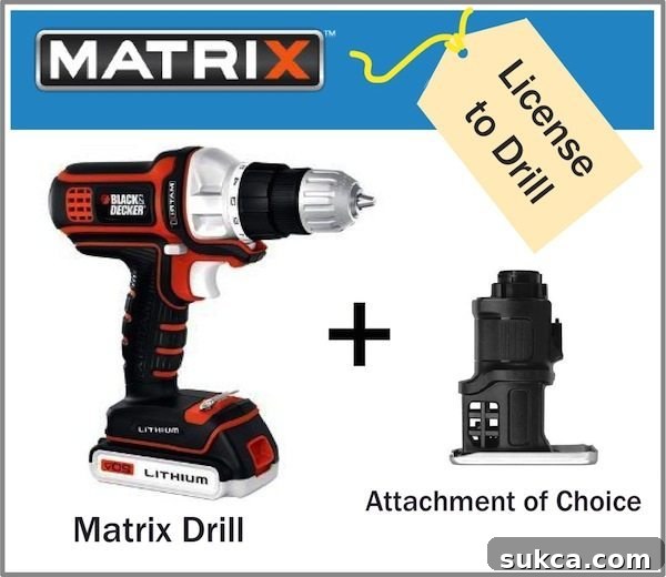 Black+Decker 20V Matrix Sawdust Extravaganza Giveaway - Black+Decker Matrix System