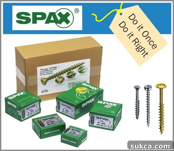 SPAX Screws Sawdust Extravaganza Giveaway - SPAX Screws