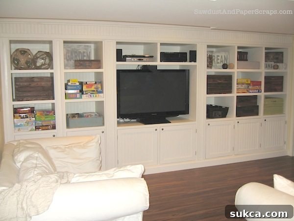 Built-in entertainment center