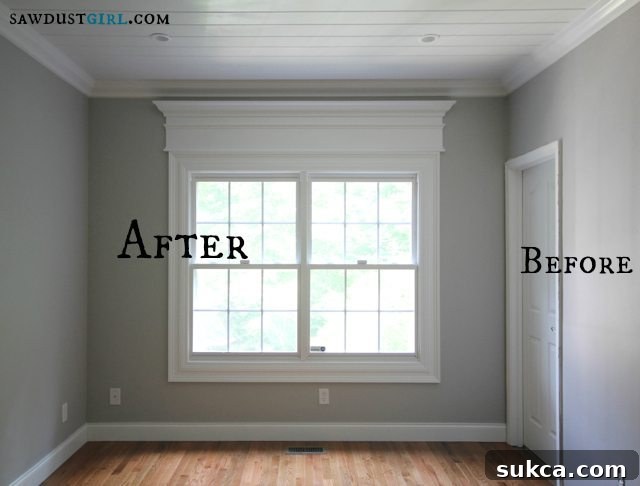 Finished Door Trim with Header Trick out your trim molding - SawdustGirl.com