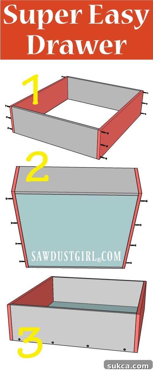 Simplest Cabinet Drawer Build 9 Build a super easy drawer for cabinets and furniture