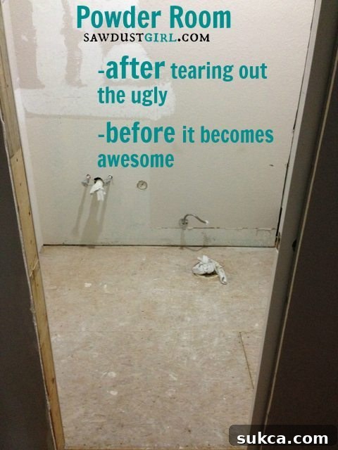 DIY Wood Floor Installation in a Powder Room