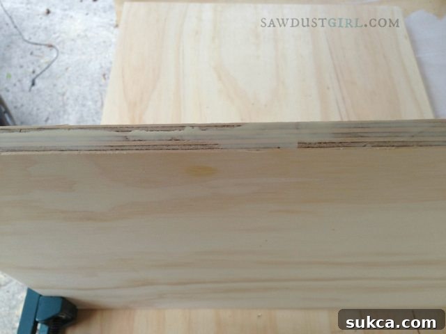 Example of not enough wood glue on a joint