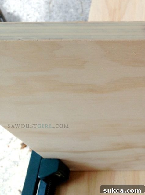 The right amount of glue when building cabinets for strong joints