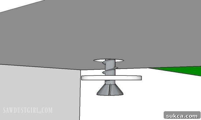 DIY Dual Tone Accent Table 11 attaching top to table