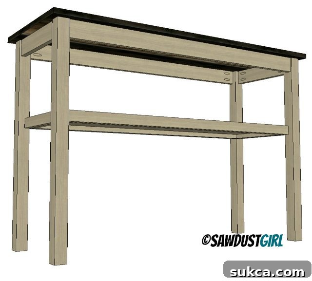 DIY Dual Tone Accent Table 12 console table free plans and tutorial