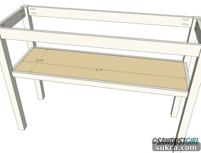 DIY Dual Tone Accent Table 7 console table free plans and tutorial