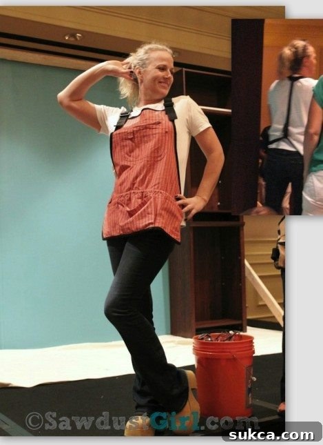 Duluth Trading Co. apron being worn