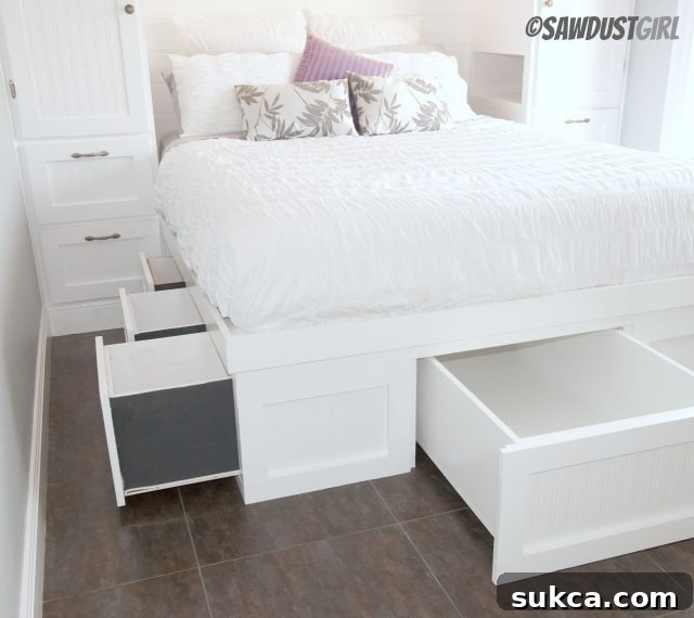 Platform Bed Hidden Storage Hidden Storage Solutions: Roll-out Christmas Tree Drawer