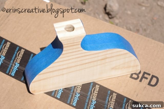 How to Make a Whimsical Wooden Vase - Prepping for Paint