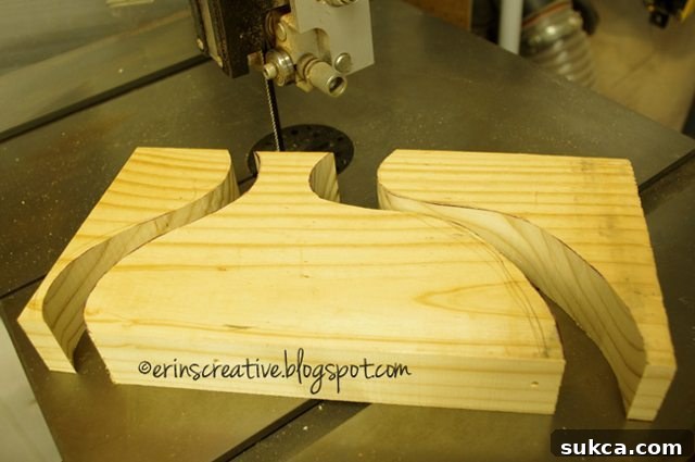 How to Make a Whimsical Wooden Vase - Cutting the Shape