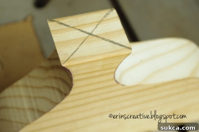 How to Make a Whimsical Wooden Vase - Marking Drill Center
