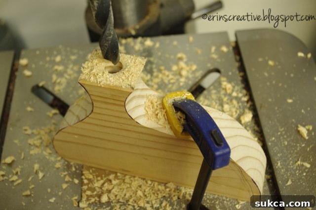 How to Make a Whimsical Wooden Vase - Clamping for Safety