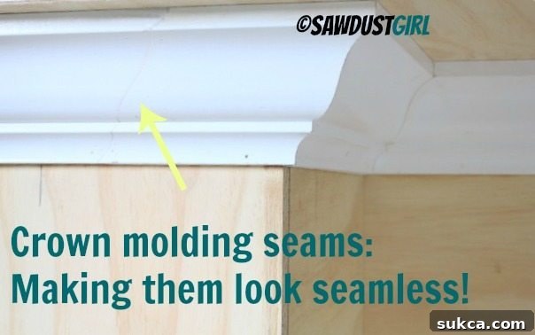 invisible crown molding seams