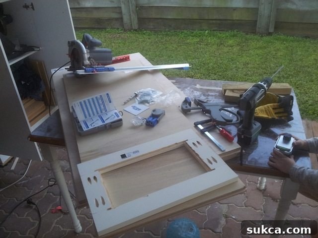 Building cabinet doors for a DIY bedroom renovation project