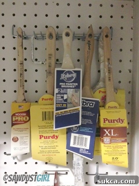 dry paintbrushes hanging up Proper Paintbrush Care