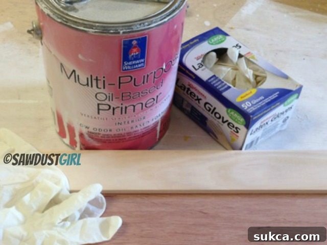 painting with oil based paint or primer