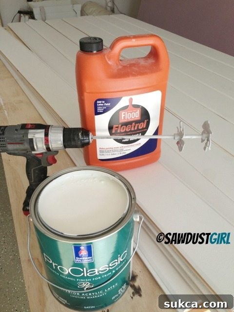 Use a Paint Mixer to thoroughly mix your paint