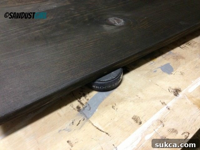 painting tips: elevate work surface with bench cookies