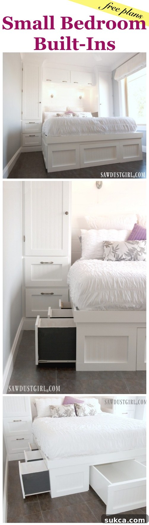 Small Bedroom Built-Ins & Storage Solutions