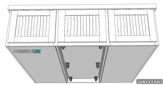 Pullout storage trundle in platform bed design