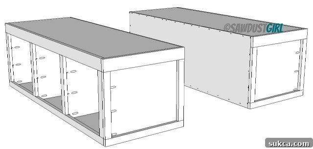 Constructing the Pullout Storage Trundle Detailed plans for building a platform storage bed trundle
