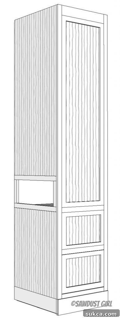 Bedroom Tower Cabinet Drawing Bedroom Tower Cabinet design drawing
