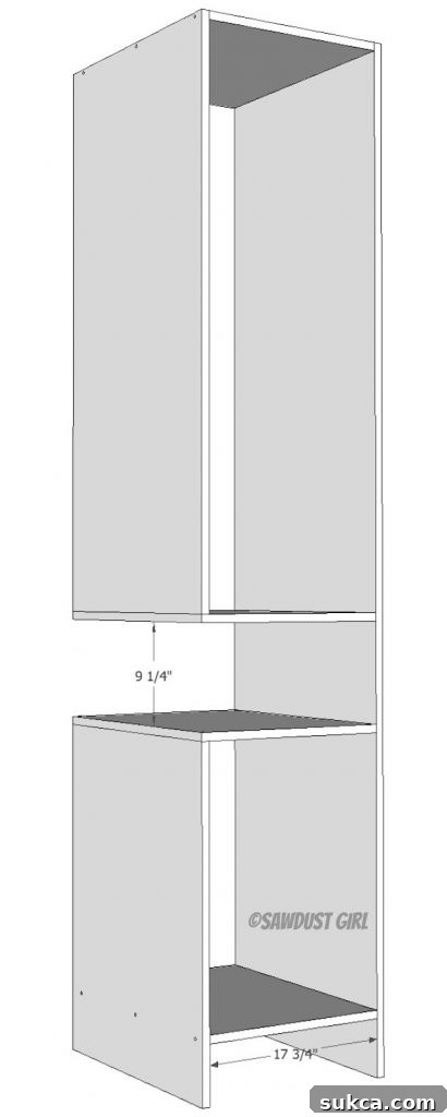 Wardrobe Cubby Assembly Woodworking plans for wardrobe tower with open cubby assembly